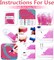 Diamond Painting Diamond Art Kit Pink (color) 2.76 x 3.15 x 13.78 inches